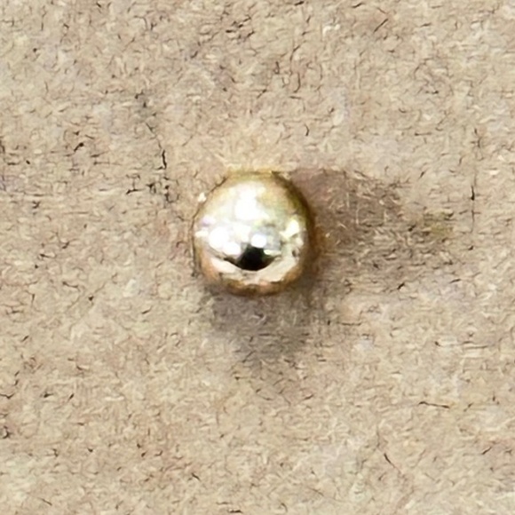 2/$15 Gold ball stud earrings. Very dainty bead earrings with post back. - Picture 3 of 11